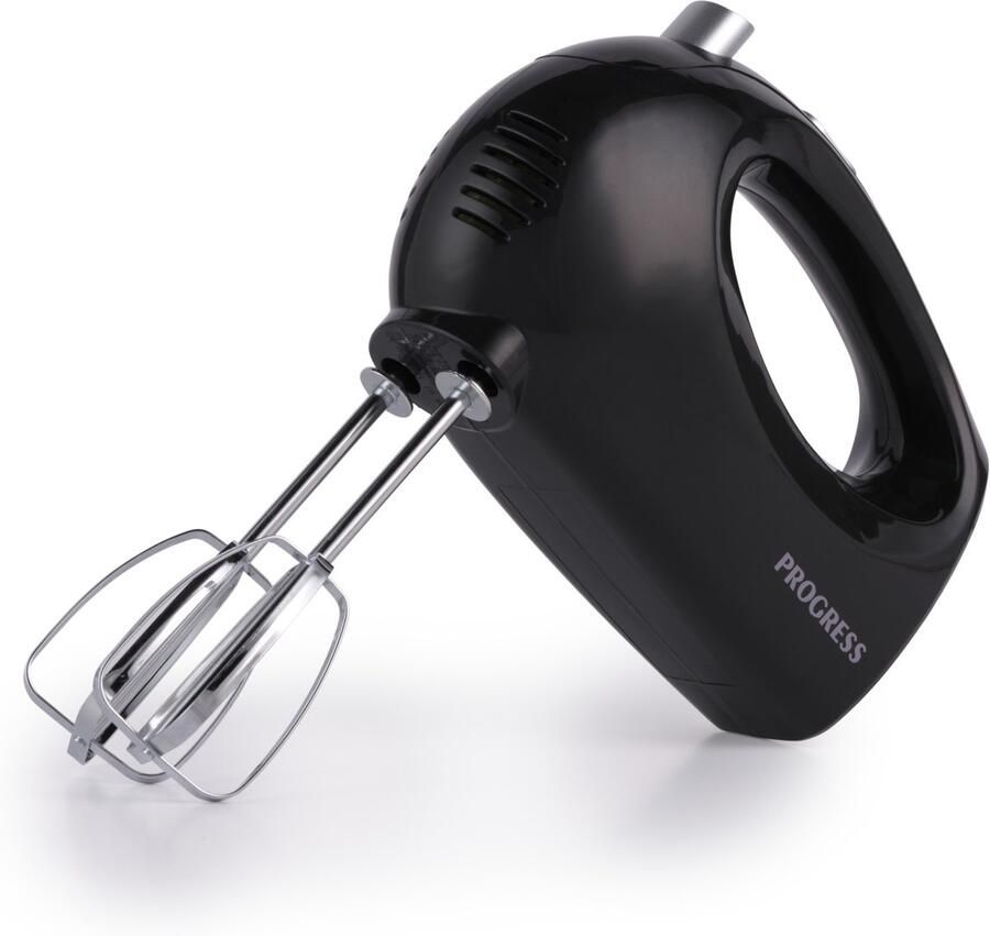 Progress -handmixer Elektrische handklopper 5 snelheden Easy Clean 250 W Zwart