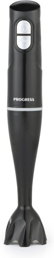 Progress -staafmixer – turbofunctie roestvrijstalen blad afneembaar ontwerp eenvoudig te reinigen compact lichtgewicht bediening met één knop soepen sauzen blender voor babyvoeding 200 W zwart - Foto 1