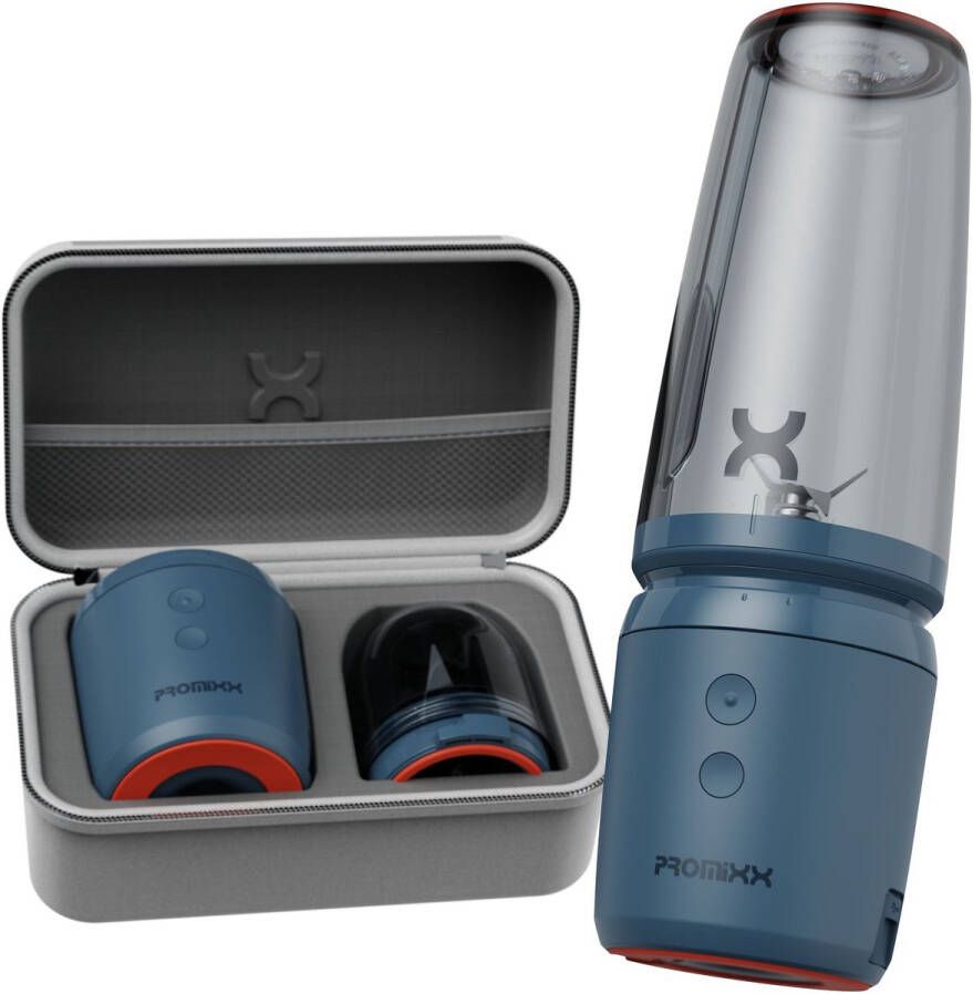 PROMiXX SENSE Blender To Go Smoothie Maker Mini Blender Portable Blender Draagbare Blender Smoothie Midnight Blue