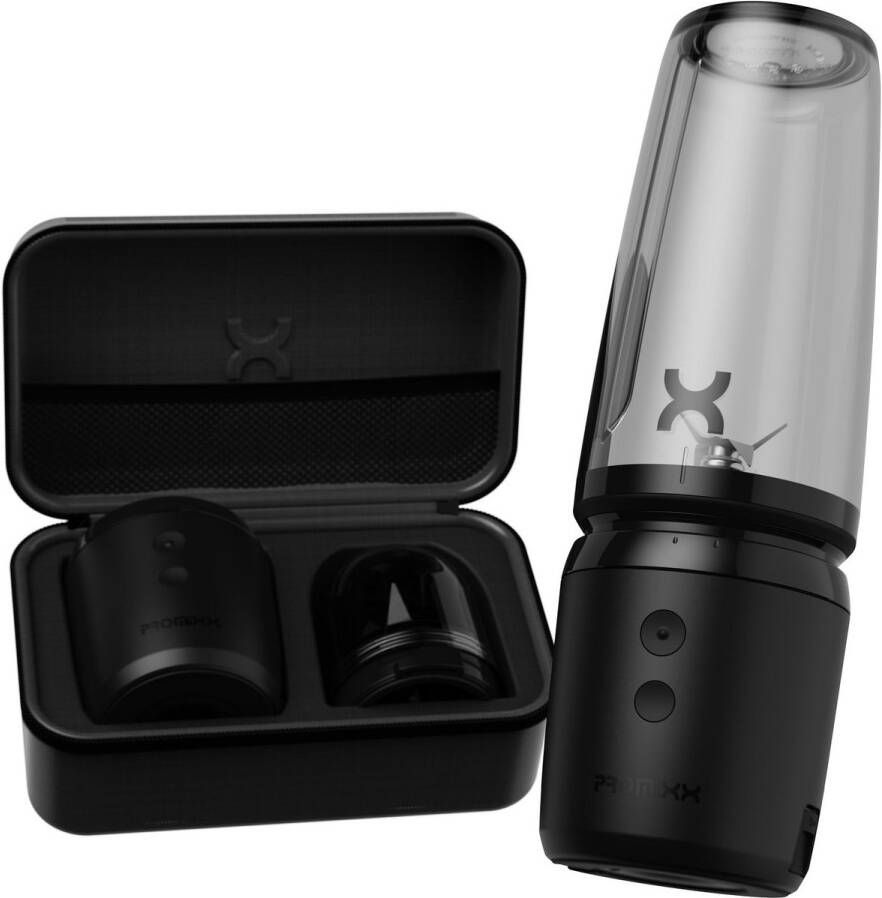 PROMiXX SENSE Blender To Go Smoothie Maker Mini Blender Portable Blender Draagbare Blender Smoothie Zwart