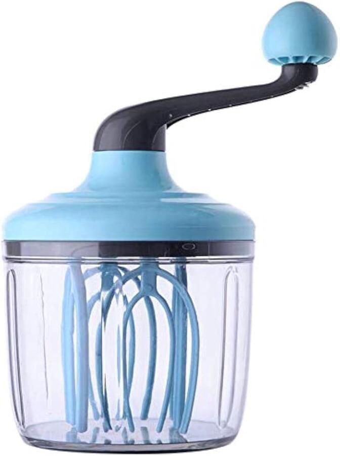 PULUZ Handmixer 1000ml Draaiende Eierklopper Blauw Room Mixer Beslag Menger 4-Voudige Garde Keuken Mixer
