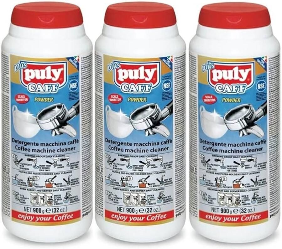 Puly Caff PulyCaff Plus Powder Reinigingspoeder voor Espressomachine (3x 900gr)