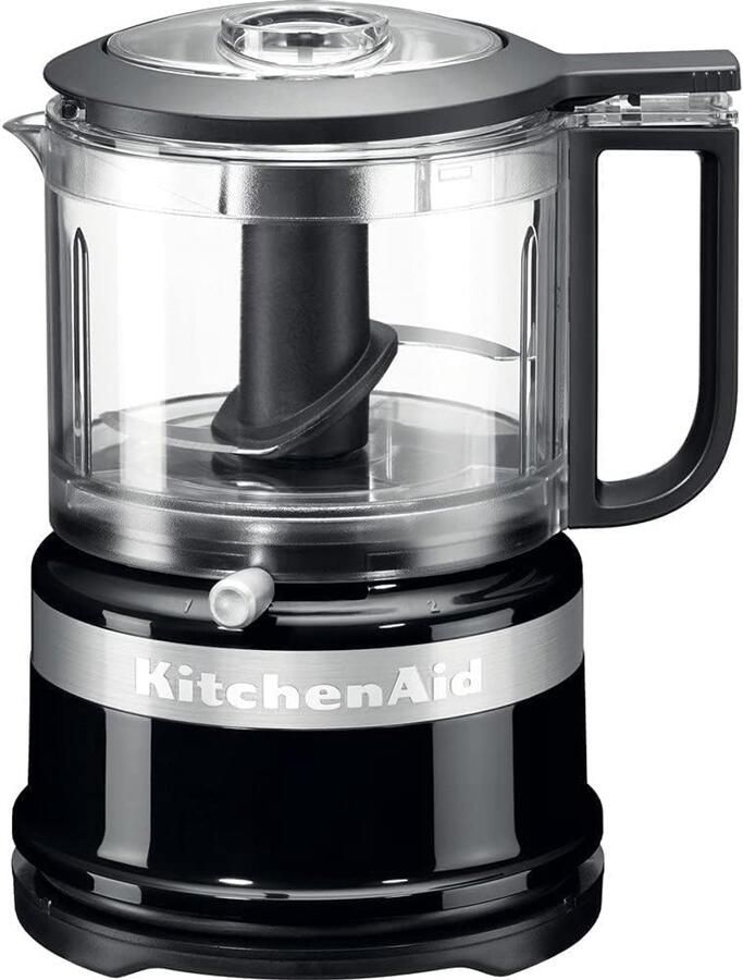 QA Mini Hakmolen Elektrische Keukenmachine 830 ml 240 Watt Roestvrijstalen Mes 2 Snelheden Pulse Functie Snoeropslag Voor Groenten Fruit Kruiden Noten Sauzen Dressings Zwart