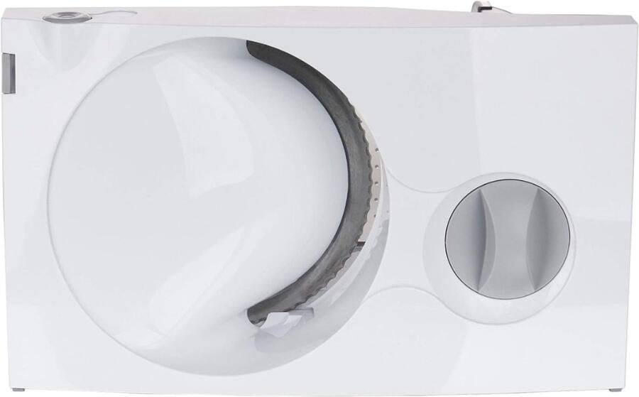 QIN Vleessnijmachine Snijmachine Allessnijder -Vleessnijmachine Voor Thuis Instelbaar 0-17mm Wit- 33cmx20cmx25cm