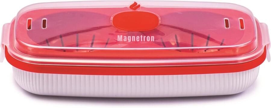 QORA Eierkoker magnetron Eierkoker electrish Wit 24cm x 13cm x 6cm