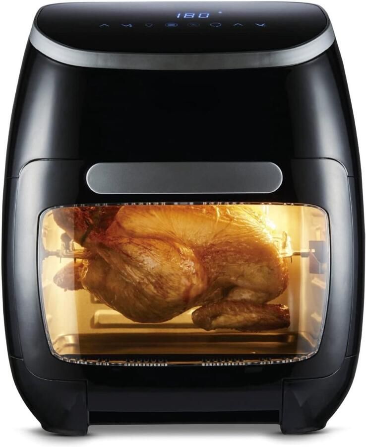 QORA Heteluchtoven Oven Airfryer Oven Goud 33cm x 39cm x 38cm