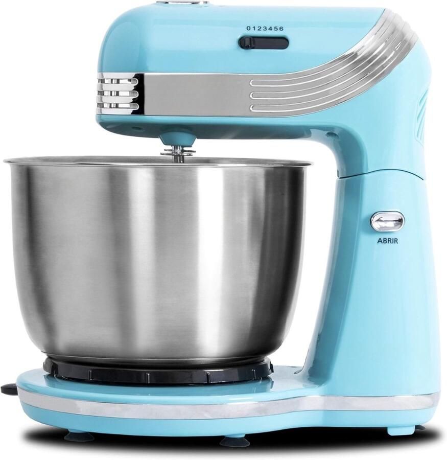 QORA Mixer met mengkom Mixer met mengkom keukenmachine Blauw ‎23cm x 30cm x 33cm