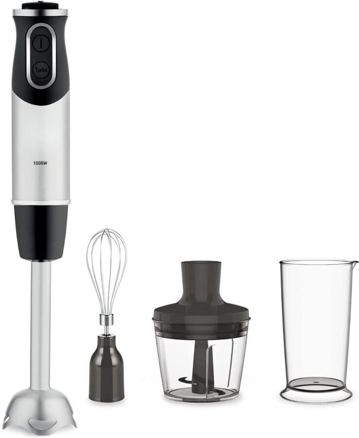 QORA Mixer staafmixer Mixer handmixer Zilver ‎40cm x 7cm x 7 cm