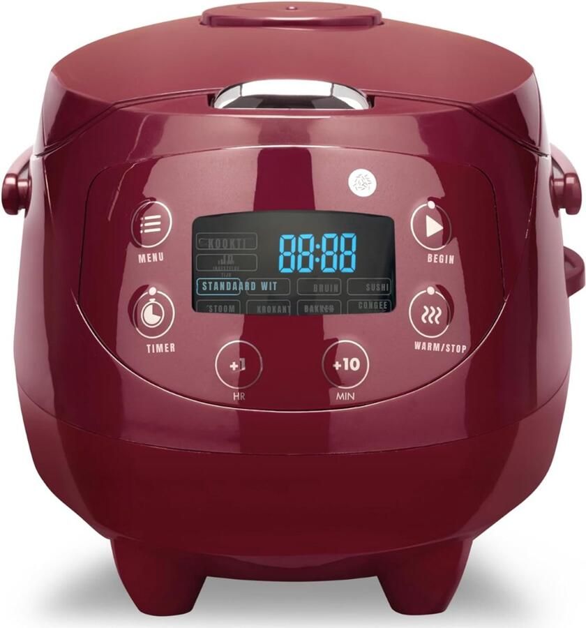 QORA Multicooker Multicookers Rood ‎32cm x 23cm x 22cm