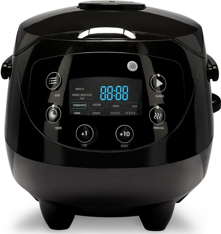 QORA Multicooker Multicookers Zwart ‎32cm x 23cm x 22cm