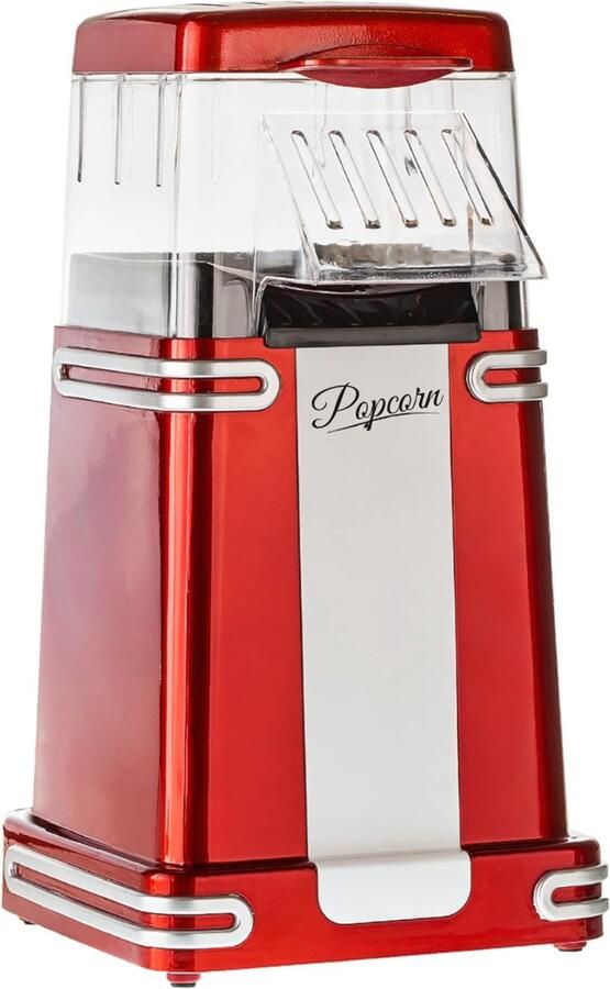 QORA Popcorn Machine Popcorn maker Popcornmais Machine Rood- 14cm x 16cm x 26cm