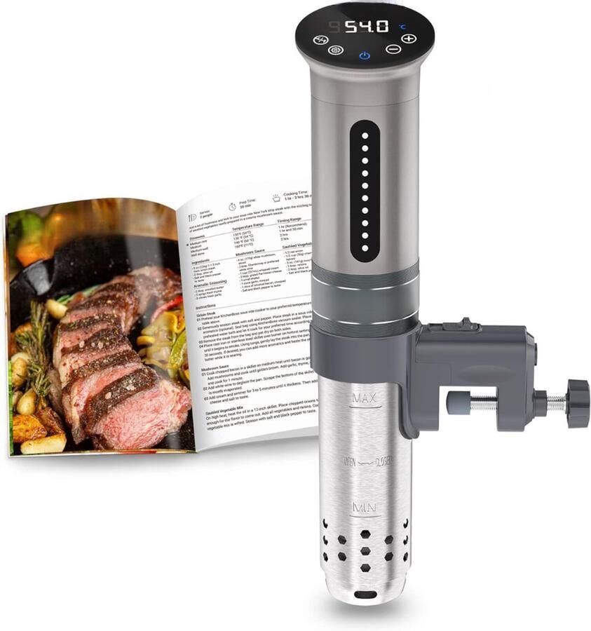 QORA Sous vide stick Vacumeermachine Sous Vide Zilver ‎8cm x 9cm x 38cm