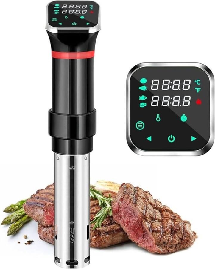 QORA Sous vide stick Vacumeermachine Sous Vide Zwart 42cm x 16cm x 12cm