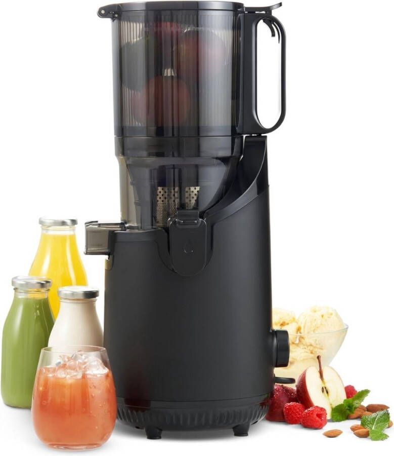 QPFO Slowjuicer XL 1.8L Elektrische Sapcentrifuge met Brede Toevoer Groente en Fruit Juicer Sinaasappelpers Voor Hele Vruchten