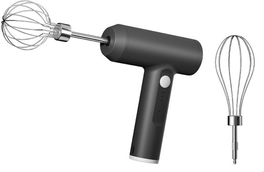 QTTVBTNA -Draadloze Elektrische Handmixer – 3 Snelheden USB Oplaadbaar – Handmatige Mixer voor Keuken & Bakken – Ideaal voor Eieren Room Beslag & Deeg – Compact en Krachtig Ontwerp