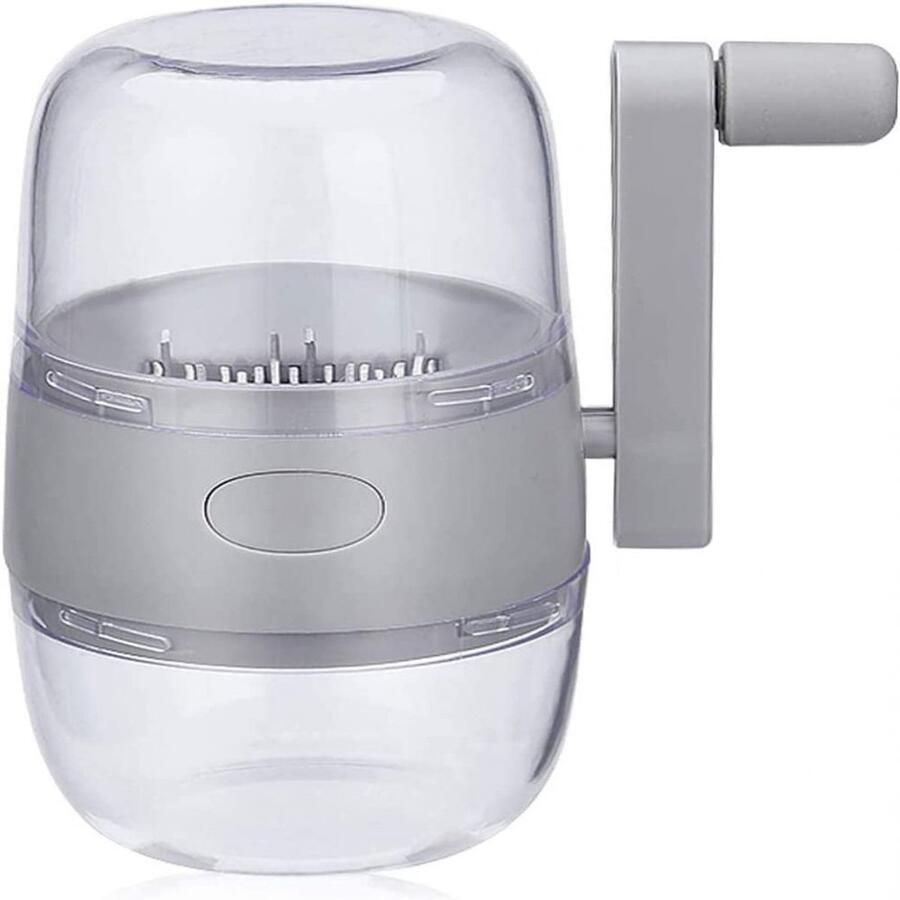 QTTVBTNA -Handmatige Notenbreker met RVS Messen – Drielaagse Notenvermaler Compact & Gemakkelijk Schoon te Maken