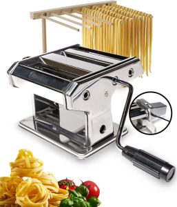 Qualita Qualitá Pastamachine met Pasta Droogrek Pasta maker Elektrische en handmatige Pasta Machine