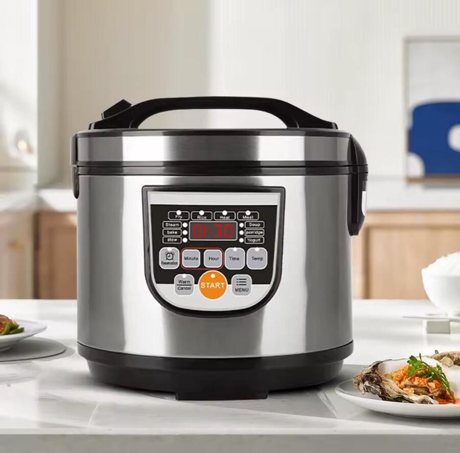 Quality Goods Draagbare 5L Elektrische Rijstkoker – Multi Cooker – Soep Pap & Stoomfunctie – Voor Auto en Keuken