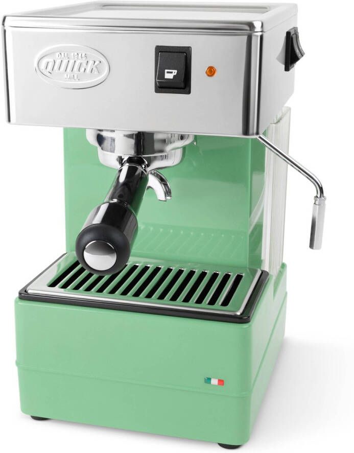 Quick Mill 820 groen piston espressomachine benelux versie met tamper