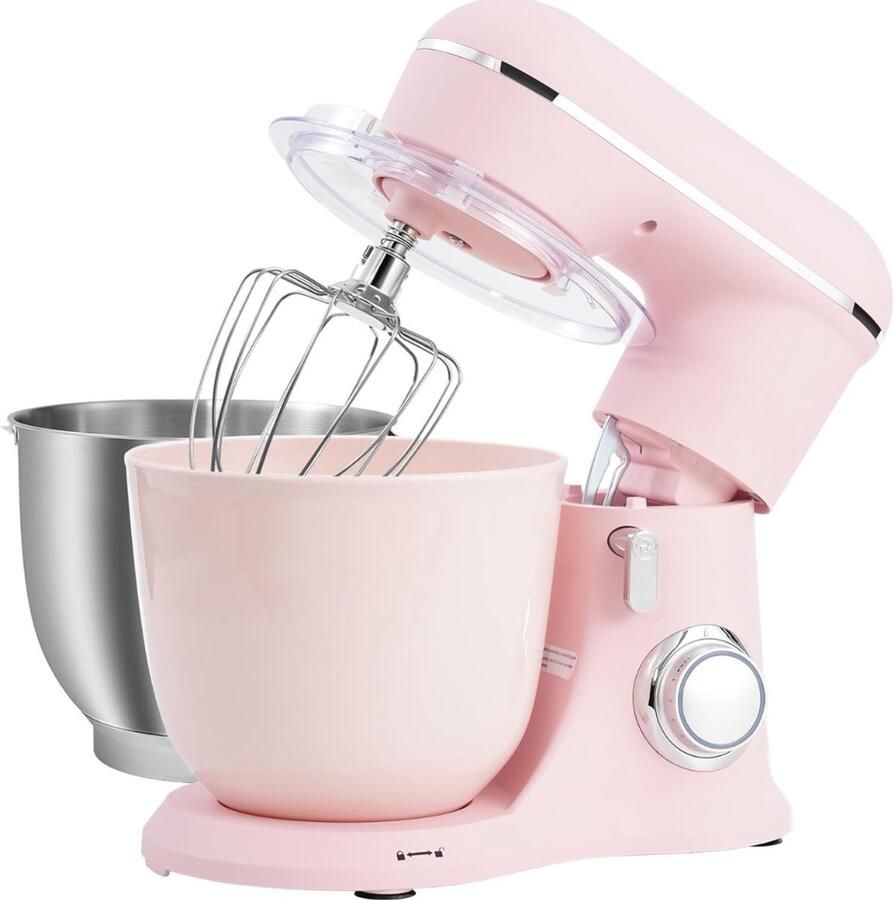 QUOVO Mixer met mengkom Mixer met mengkom keukenmachine donkerroze ‎22cm x 36cm x 33cm; 4.25 kg