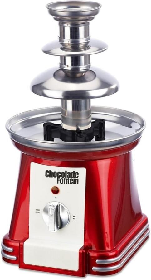 Quvo Chocoladefontein Chocolade fontein Chocolade druppels Rood ‎17cm x 17cm x 31cm