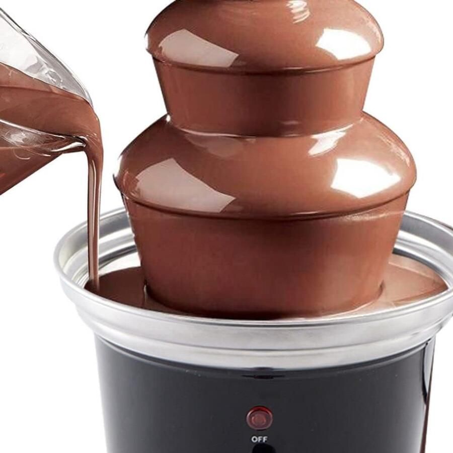 Quvo Chocoladefontein Chocolade fontein Chocolade druppels Zwart ‎24cm x 18cm x 18cm