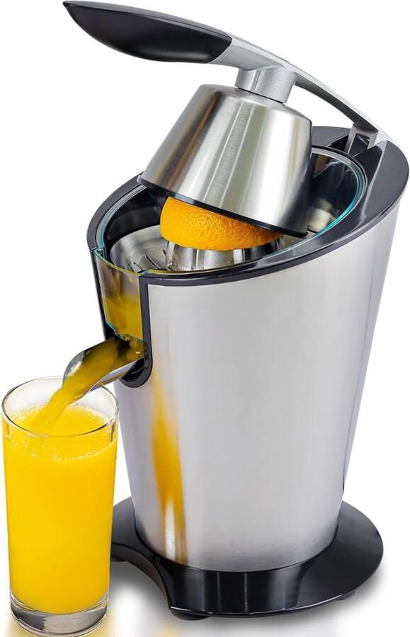 Quvo Citruspers electrisch Citruspers Sinaasappelpers Zilver ‎19cm x 25cm x 30cm