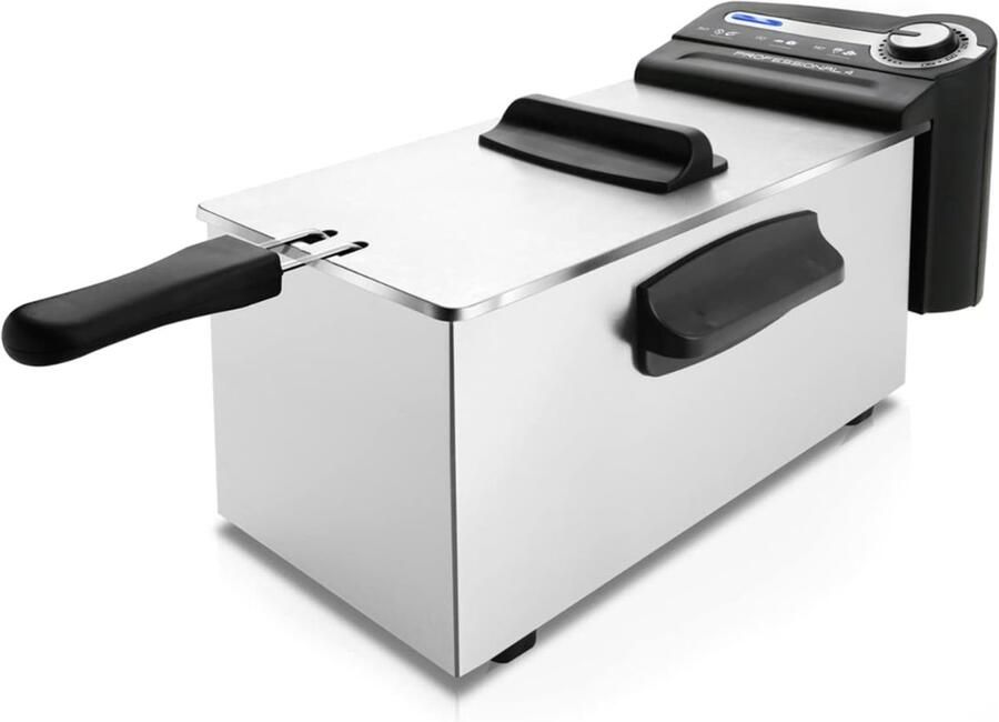 Aurixi Frituurpan 4 liter Frituurpan Zilver ‎24cm x 26cm x 44cm; 907.18 g