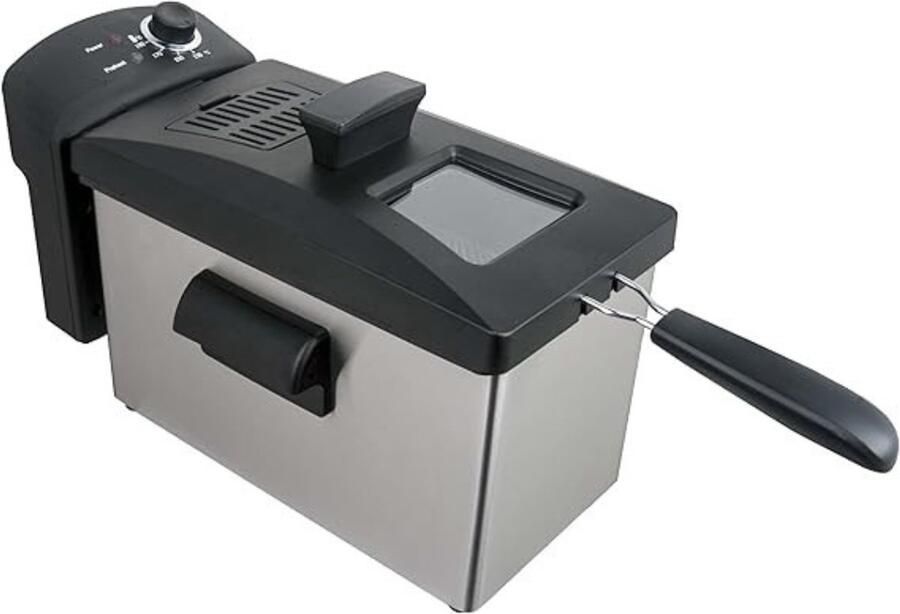 Quvo Frituurpan 4 liter Frituurpan Zilver- 42cm x 23cm x 27cm