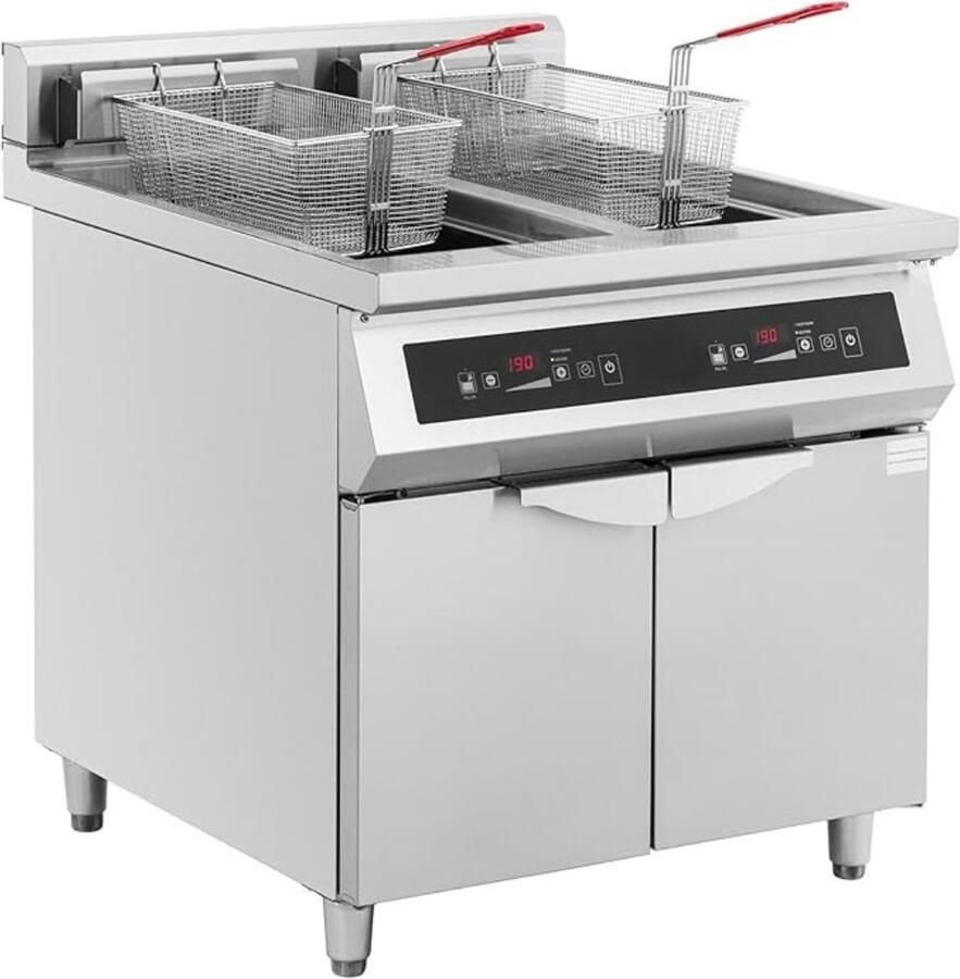 Quvo Frituurpan dubbel Frituurpan Zilver ‎80cm x 90cm x 98cm