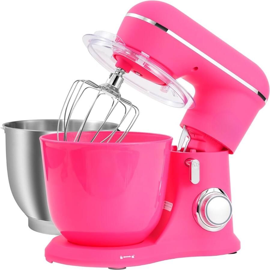 Quvo Mixer met mengkom Mixer met mengkom keukenmachine donkerroze ‎22cm x 36cm x 33cm