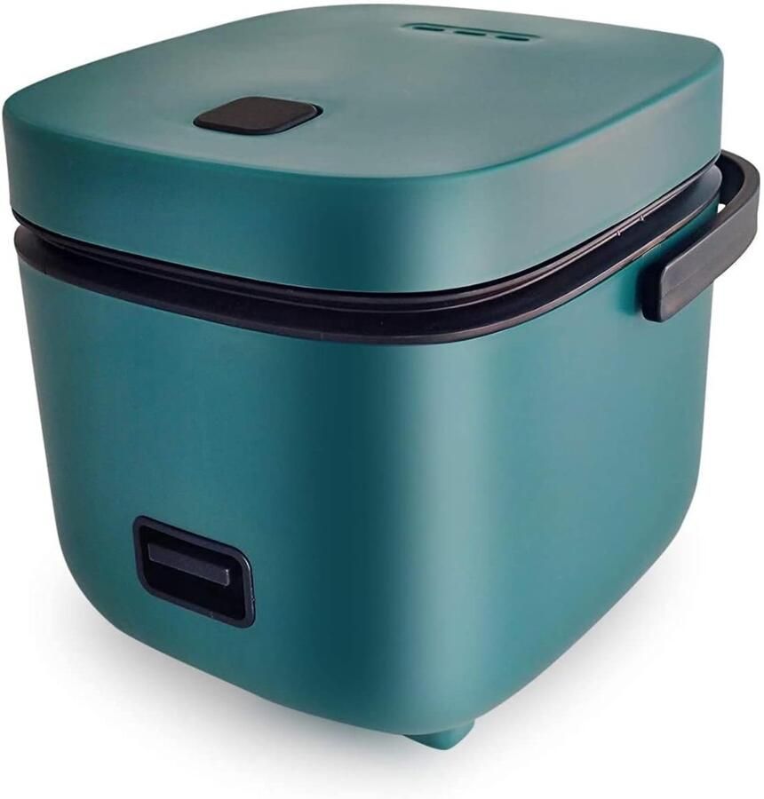 Aurixi Rijstkoker Klein Rijstkoker Elektrische Rijstkoker 1.2L Groen 25cm x 25cm x 22cm
