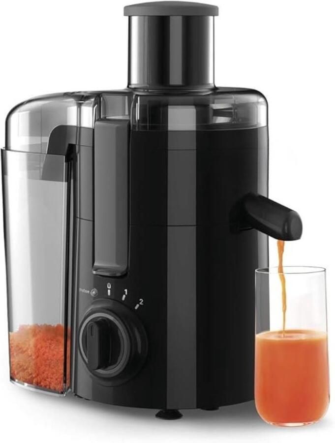 Quvo Sapcentrifuges groenten en fruit Sapcentrifuges Slowjuicer Zwart ‎10cmx 20cm x 10cm