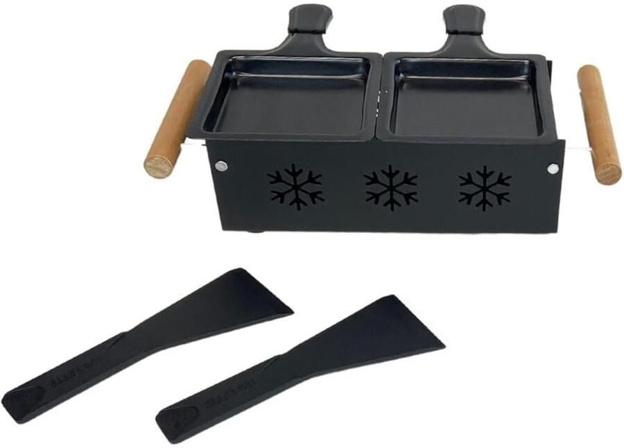 Raclette Apparaat voor 2 Personen met Kaas en Kaarsen
