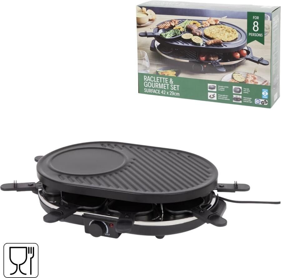 Raclette & Gourmet Set Gourmet 8 personen