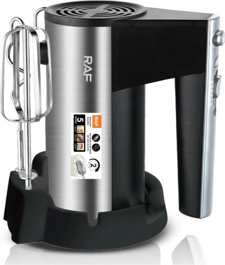 Raf 6629A Handmixer 5 snelheden met opberghouder