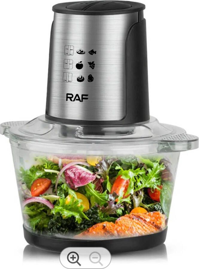 Raf ChopMaster Pro Elektrische hakmolen Alle ingrediënten Vaatwasserbestendig One-touch Food chopper 2L