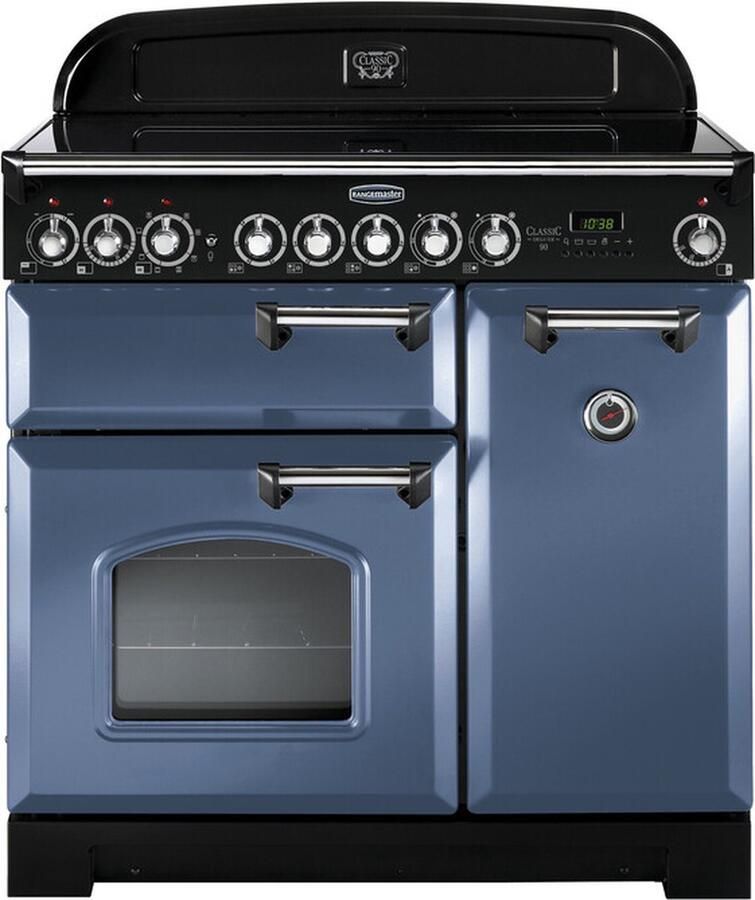 Rangemaster Classic Deluxe 90 Ceramic Range-fornuis Electrisch Keramisch Blauw