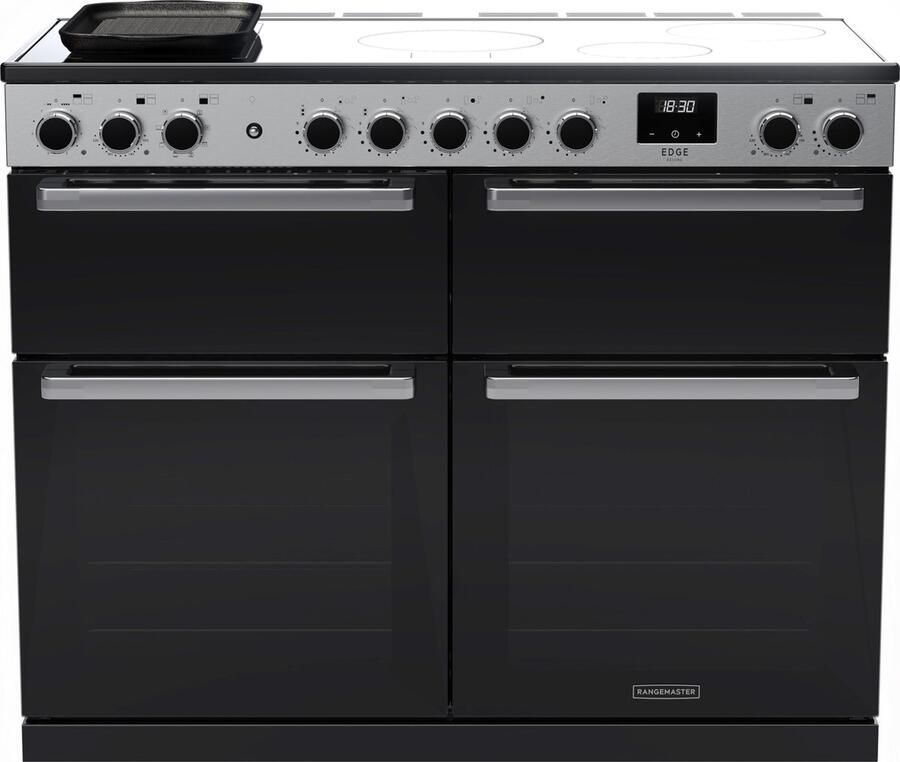 Rangemaster Edge Deluxe EDDLB110EIGBLK CM1 fornuis Range-fornuis Electrisch Inductiekookplaat zones Zwart