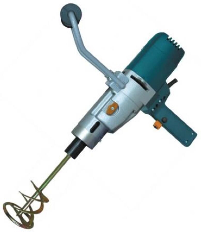 Rebir EM2-1500K-2 Elektrische Mixer 2000W 2 Versnellingen M14 Aansluiting Inclusief Menggarde Voor Beton Mortel en Lijm Professionele Mengmachine 4750600433000