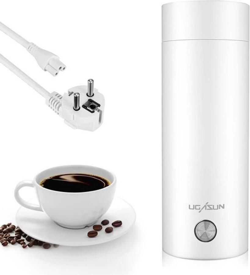 Reiswaterkoker 400 ml draagbare reiswaterkoker 3-in-1 mini-waterkoker warmwaterketel automatische uitschakeling