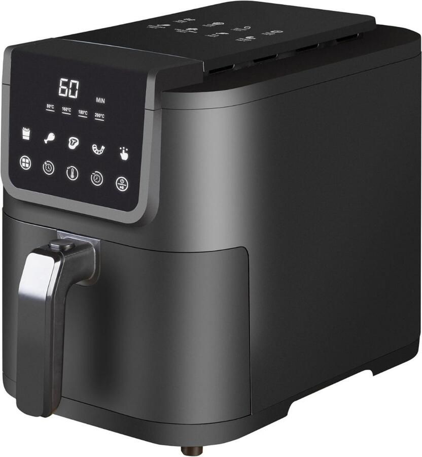 Ren Airfryer xl Airfryer xxl Heteluchtfriteuse Zwart 40cm x 23cm x 29cm