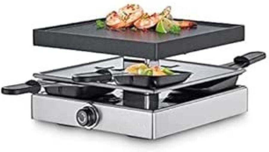 Ren Gourmetstel 4 Personen Gourmetstel 4 person 750 watt Zwart 21cm x 21cm x 13cm