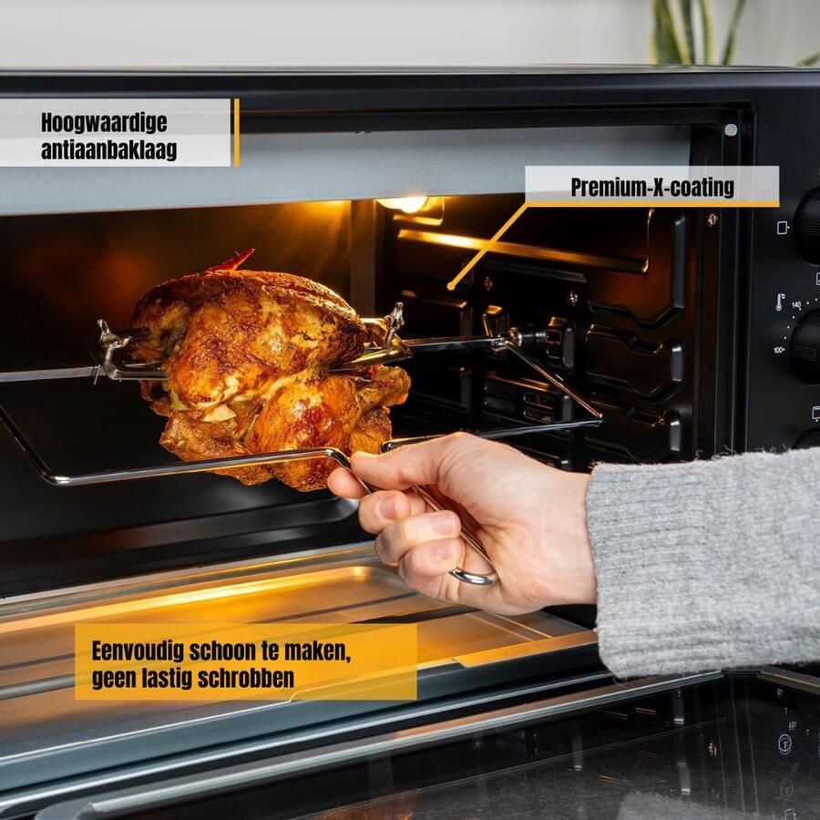 Ren Heteluchtoven Oven Airfryer Oven Zwart 56cm x 41cm x 35cm