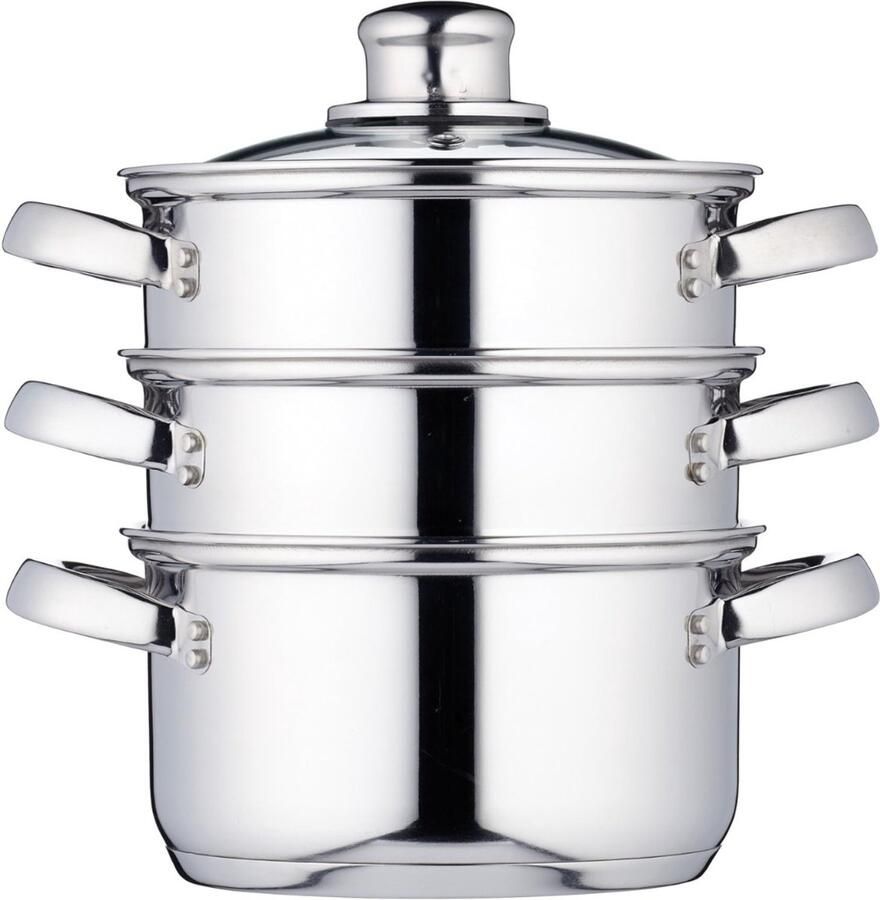 Ren RONN Stoomkoker Stoomkokers Stoompan -Zilver- ‎24cm x 31cm x 43cm; 1.42 kg