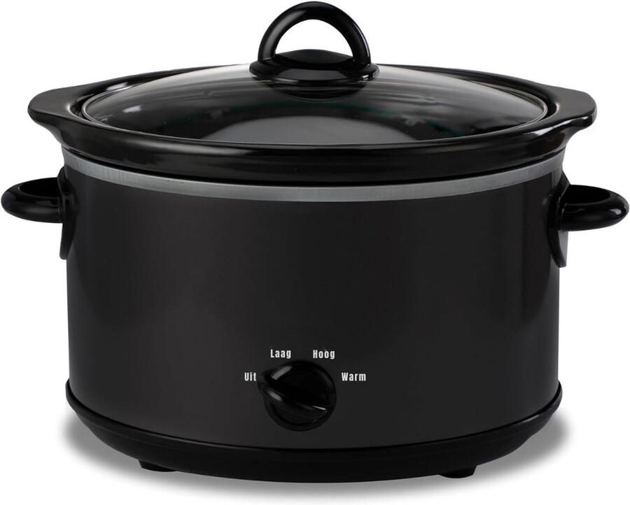 Ren Slowcooker met timer Slowcooker Crockpot Zwart ‎31cm x 21cm x 20cm