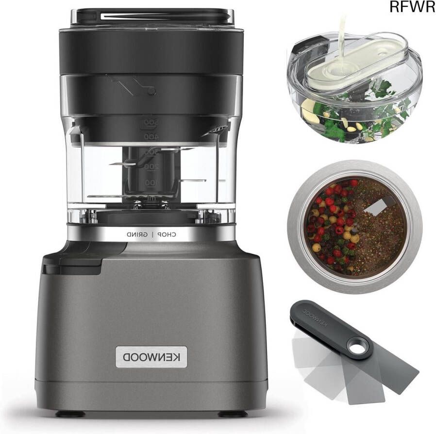 RFWR 2-in-1 hakmolen en molen met gekartelde messen Compacte 800 W hogesnelheidsmolen