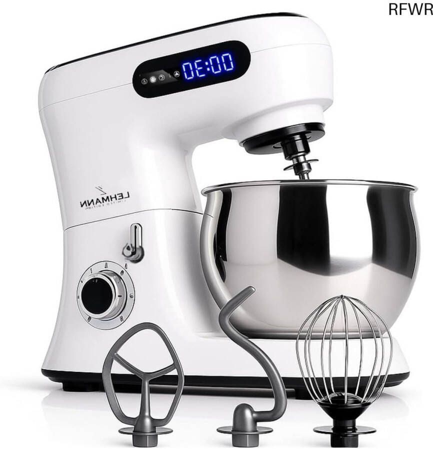 RFWR 2300W Keukenmachine met Elektronisch Display en 5L Stalen Kom