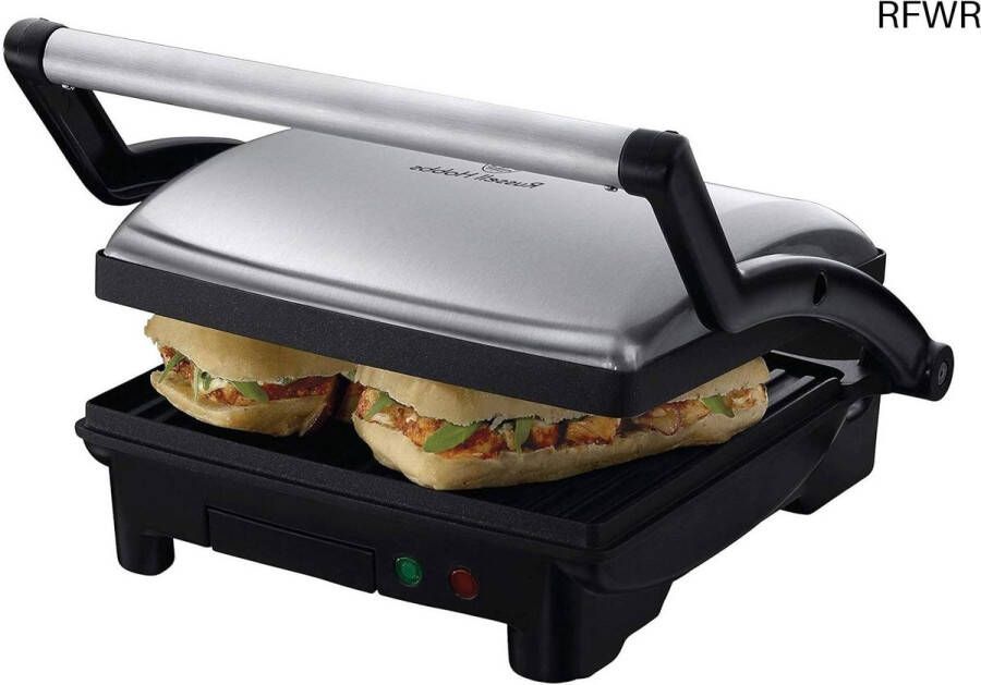 RFWR 3-in-1 Paninigrill en Tafelgrill met Verstelbaar Scharnier 1800 Watt