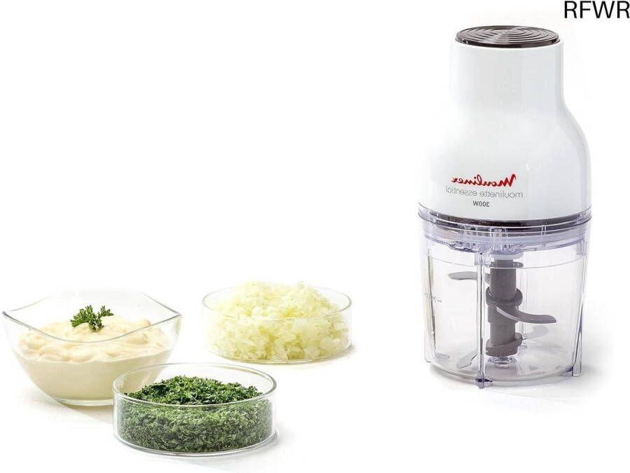 RFWR 3-in-1 Versnipperaar en Mixapparaat met Drukdekselsysteem 300 W 0 4 L Inhoud